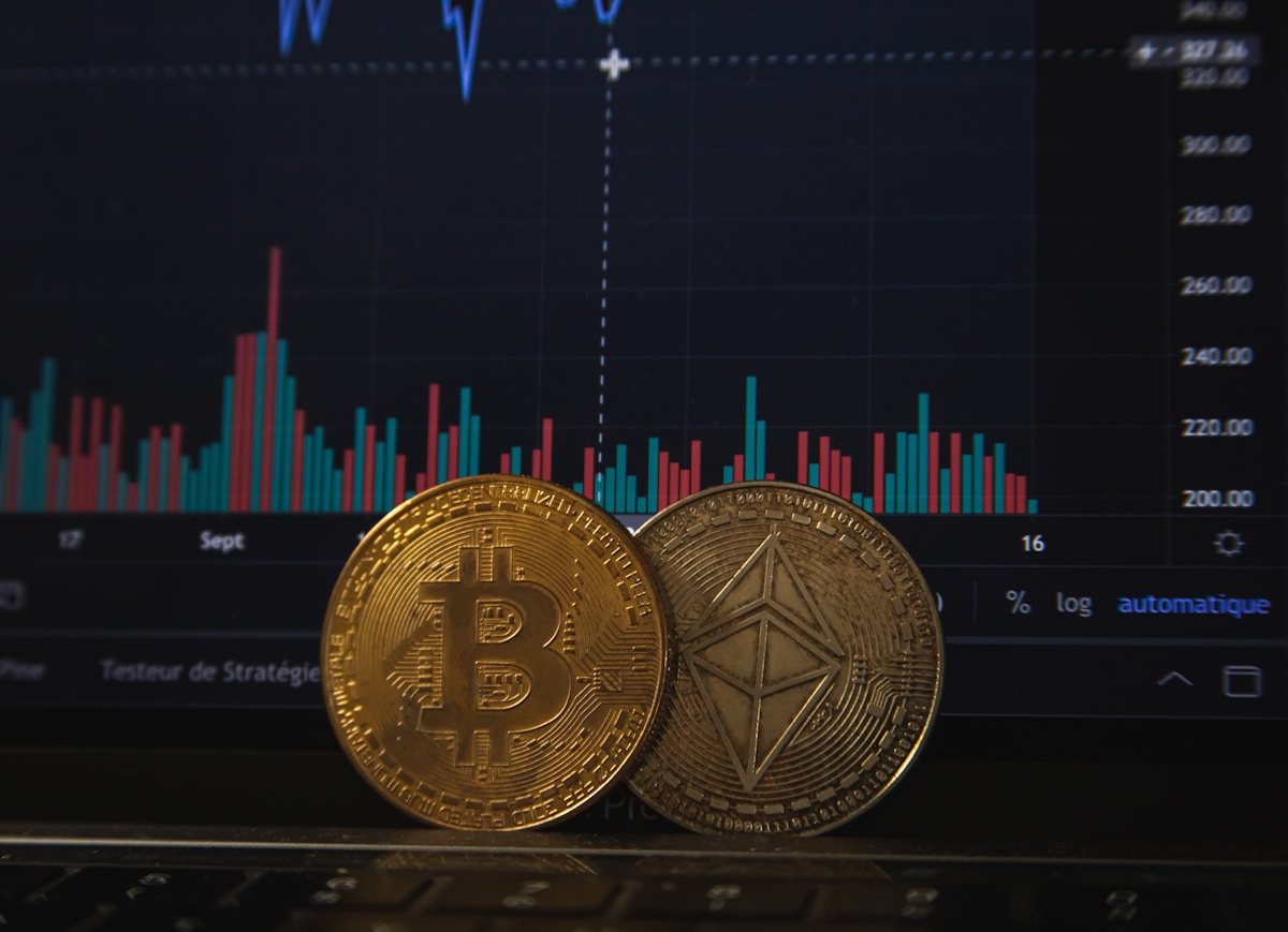 Golden Bitcoin cryptocurrency coin representing digital money